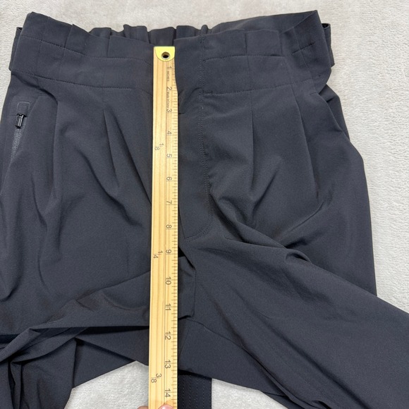 Athleta Pants Womens 6 Skyline Pant II Black Pleated Hi-Rise Cargo Zipper Pocket - Picture 12 of 14